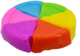 6-in-1 Rainbow Fluffy Putty 6+