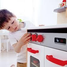 White Gourmet Deluxe Mini Kitchen By Hape Toys E3152