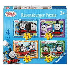 Thomas and Friends 4 in a Box Jigsaw Puzzles 12, 16, 20, 24