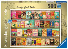 Vintage Cook Books 500 Piece Jigsaws Puzzle 9+