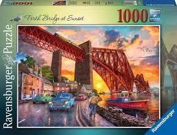 Edinburgh Forth Bridge at Sunset 1000 Piece Puzzle 12+