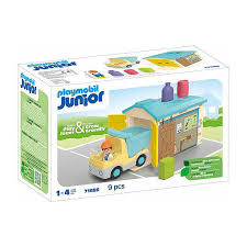 Playmobil Junior Truck With Sorting Garage 71686 12m+