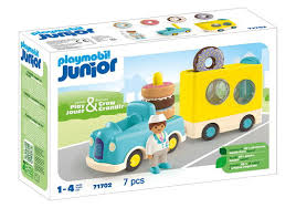 Playmobil Junior Crazy Donut Truck with Stacking and Sorting 71702 12m+