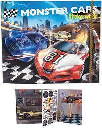 Monster Cars Sticker World Book 6244_A