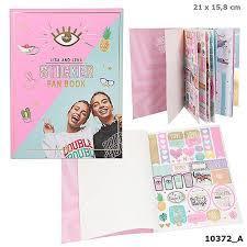 Lisa and Lena J1MO71 Sticker Fan Book by Depesche 10372