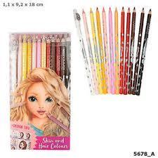 TOPModel Pack Of 12 Skin and Hair Colour Pencils 45678_A4