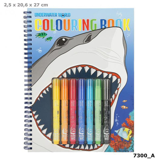 Underwater Shark Colouring Book Set With Pens 7300_A