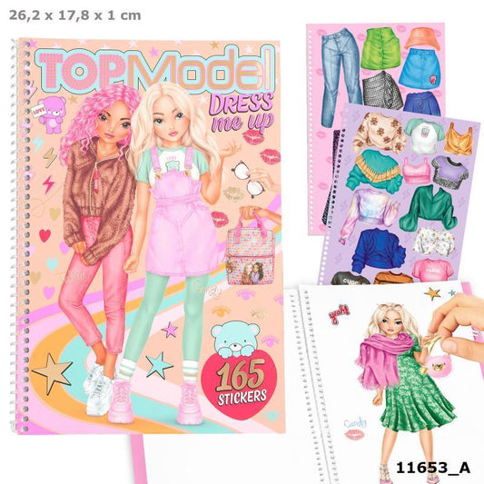 TOPModel Dress Me Up Teddy Cool Sticker Book 411653_A