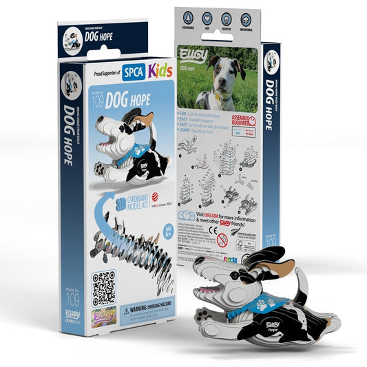 Eugy 3D Dog Hope Craft Kit Model No.109 by Brainstorm