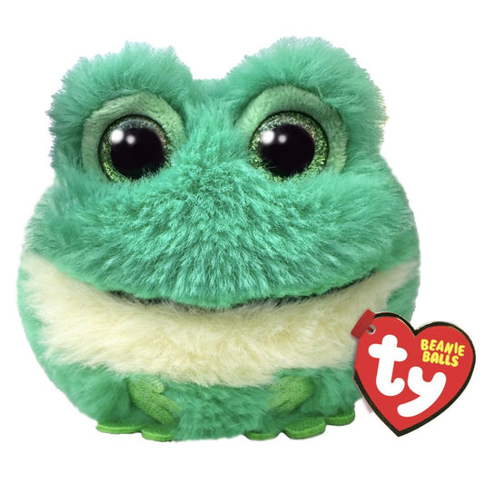 Gilly The Frog 8cm Ty Beanie Puffies Balls Soft Toy DOB May 5