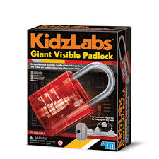 Giant Visible Padlock by KidzLabs 4M 8+