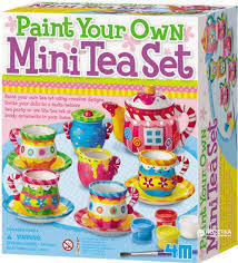 Paint Your Own Mini Tea Set Kit by 4m