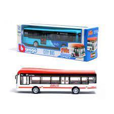 Burago Street Fire City Bus Diecast Model 1:43 3+