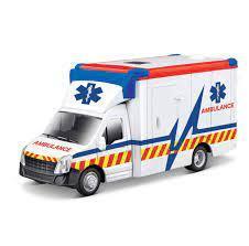Bburago Municipal Vehicles Ambulance with Stretcher 1:43 3+