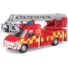 Bburago Municipal Vehicles Fire Truck With Turntable Ladder 3+