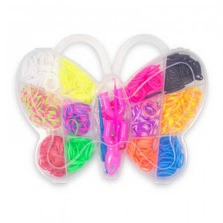 350 Piece Shaped Loom Bands Set 8+