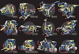 12-in-1 Solar + Hydraulic Powered Robot