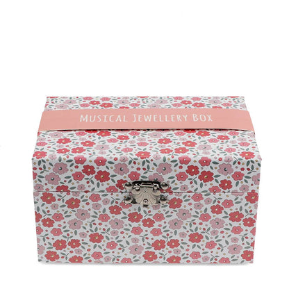 Musical Jewellery Box - Pink Tilde Floral 3+