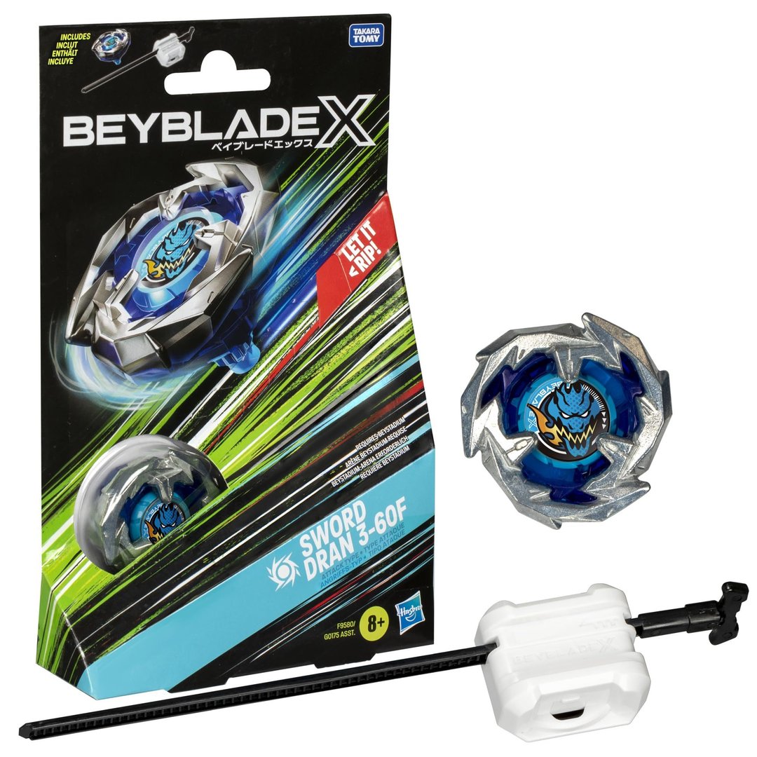 BeyBladeX Sword Dran 3-60F Attach Type Starter Set 8+