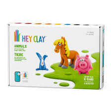 Piggy, Horse, Rabbit Hey Clay Animals set air-dry clay Kit 3+