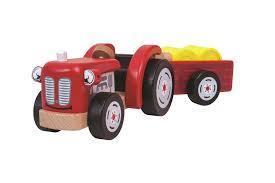 Wooden Tractor and Trailer by Tidlo T0502 3+