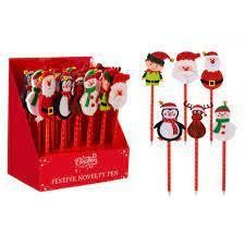 Christmas Felt Character Pens Some With Bell