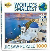 Worlds Smallest Santorini Greece 1000 Piece Jigsaw Puzzle