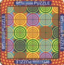 Optillusion Circles Bullseyes 3D Magna Puzzle 8+