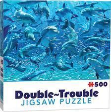 Dolphins Double-Trouble 500 Piece Puzzle