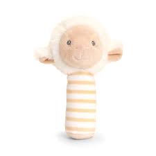 14cm Lullaby Lamb Stick Rattle by Keeleco 0 months +