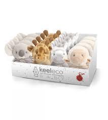 14cm Keel Eco Baby Safari Ring Rattle