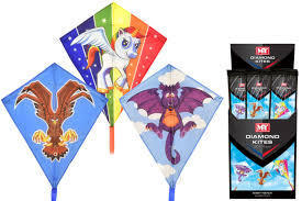 60 x 70cm Nylon Diamond Kite 5+