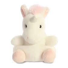 Sassy the Unicorn Palm Pals 5" Plush Soft Toys by Aurora 0+