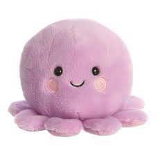 Oliver the Octopus Palm Pals 5" Plush Soft Toys by Aurora 0+
