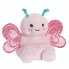 Petunia the Butterfly Palm Pals 5" Plush Soft Toys by Aurora 0+