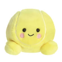 Ace Tennis Ball Palm Pals 5" Plush Soft Toys by Aurora 0+