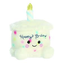 Happy Birthday Cake Palm Pals 5" Plush Soft Toys by Aurora 0+