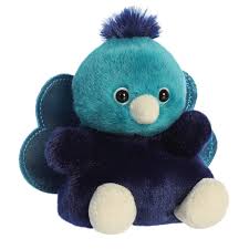 Elton the Peacock Palm Pals 5" Plush Soft Toys by Aurora 0+