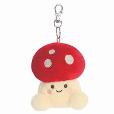 Amanita Mushroom Palm Pals Keyclip Plush by Aurora 0+
