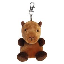 Sid the Capybara Palm Pals Keyclip Plush by Aurora 0+