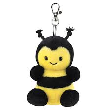 Queenie Bee Palm Pals Keyclip Plush by Aurora 0+