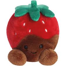 Valentino Chocolate Strawberry Palm Pals 5" Plush Soft Toys by Aurora 0+