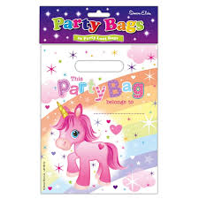 Pack of 10 Plastic Party Loot Bags - Magical