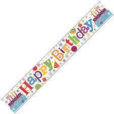 2.5m Happy Birthday Party Banner