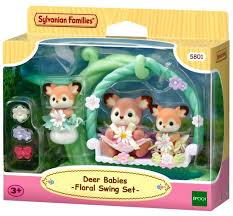 Sylvanian Families Deer Babies Floral Swing 5801 3+