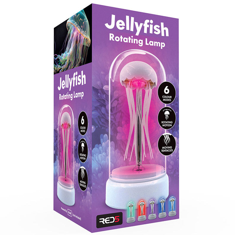 RED5 Jellyfish Lamp - Rotating Mood Light 12+