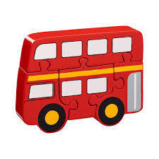 Wooden 4 Piece Bus Jigsaw Puzzle SJ23 by Lanka Kade