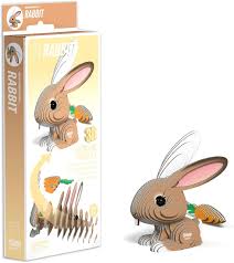 Eugy 3D Rabbit  Craft Kit Model No. 071 by Brainstorm