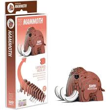 Eugy 3D Mammoth Craft Kit Model No. 031 by Brainstorm