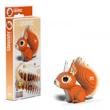 Eugy 3D Squirrel Craft Kit Model No. 083 by Brainstorm